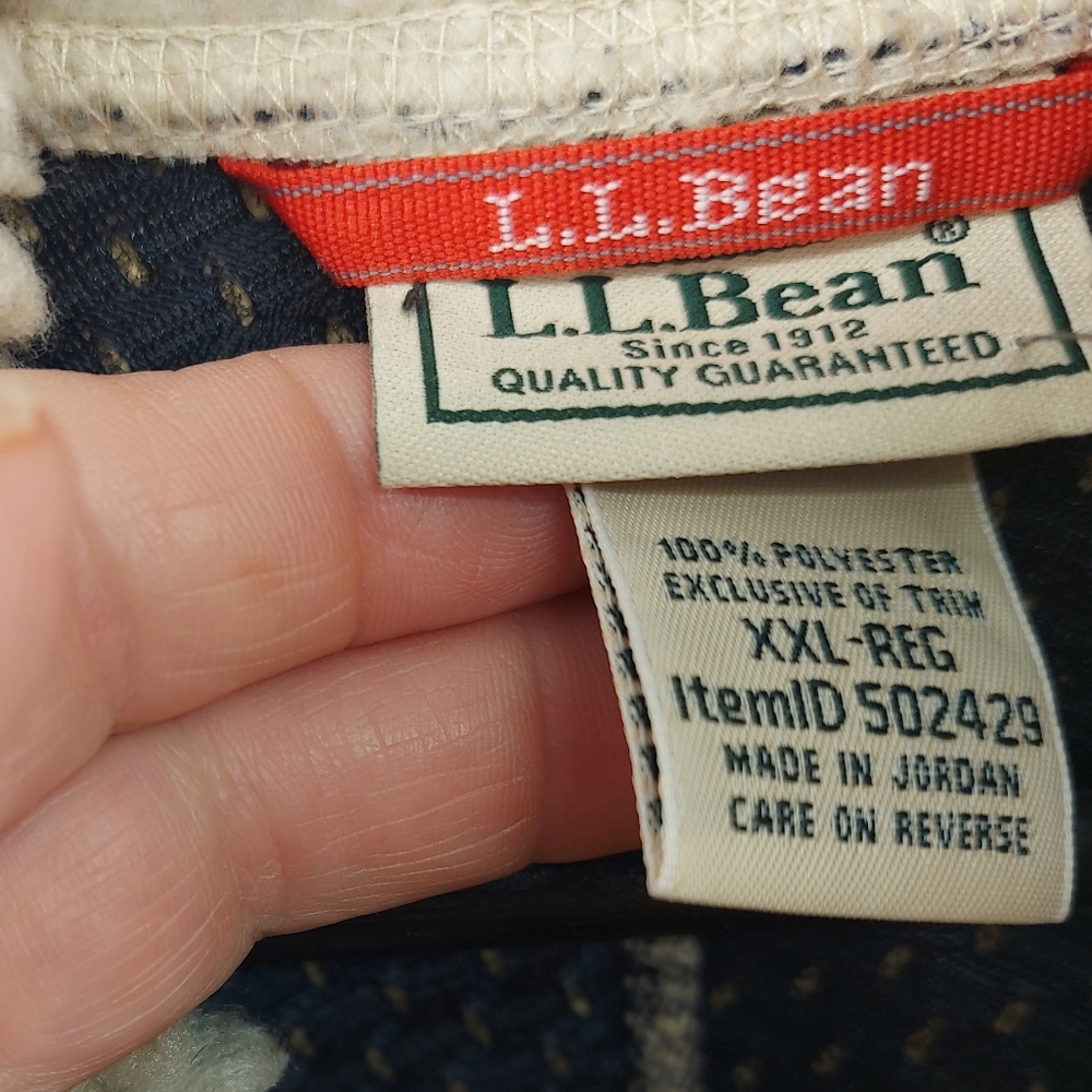 L.L. Bean Men's Mountain Pile Fleece Vest Size XXL - Picture 7 of 7